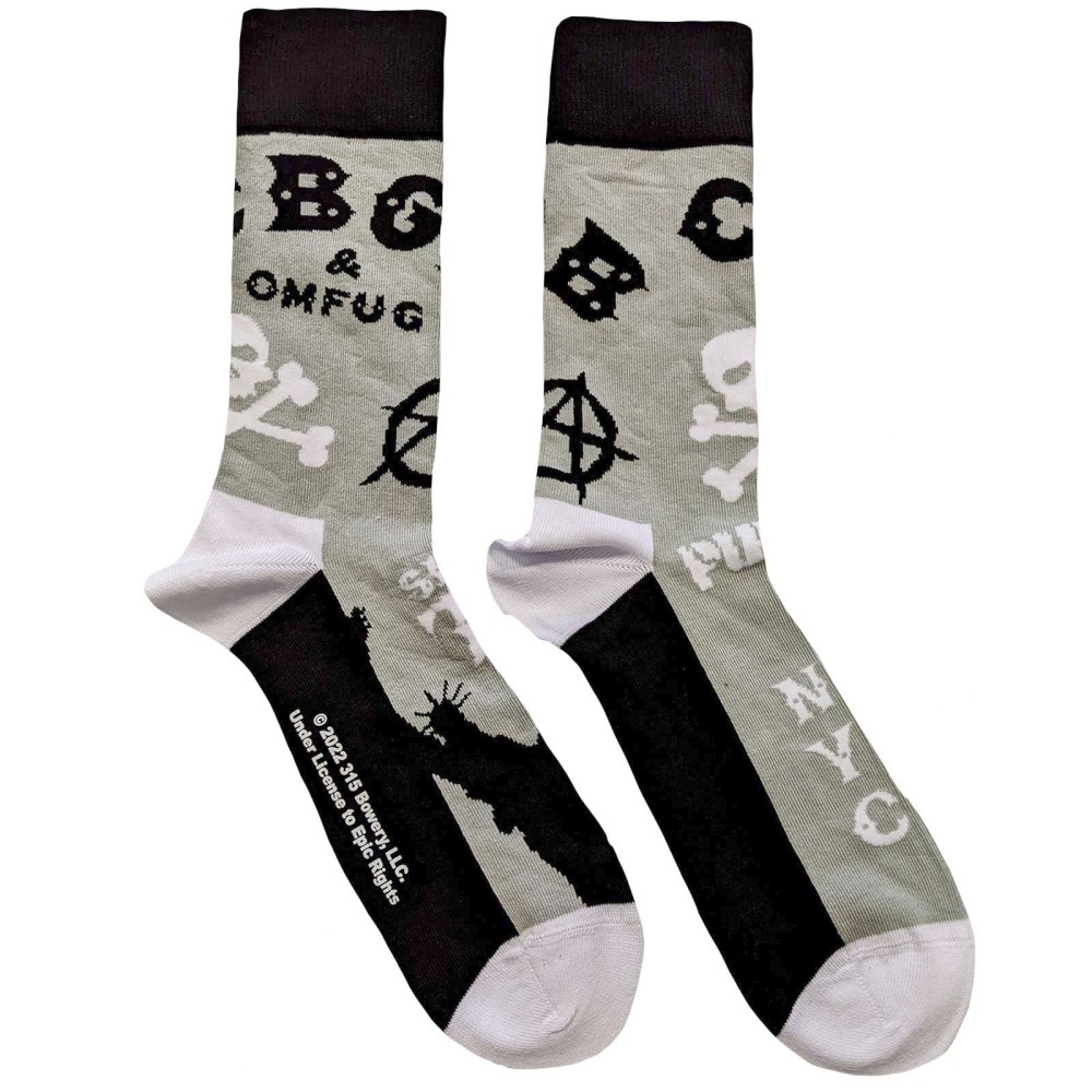 CBGB - Logos Sokken - EU 40-45 - Grijs